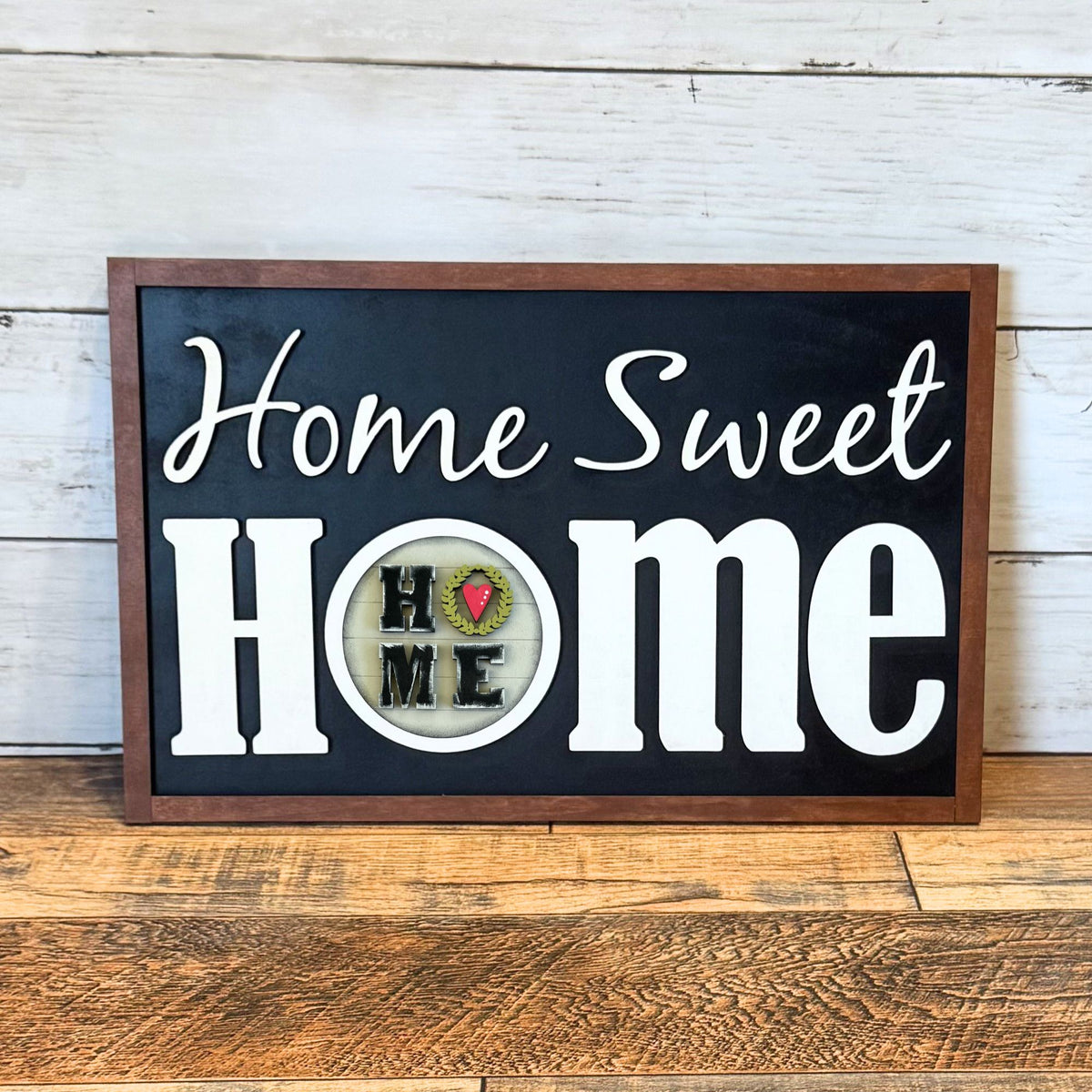 Home Sweet Home Framed Sign & Home Rounds