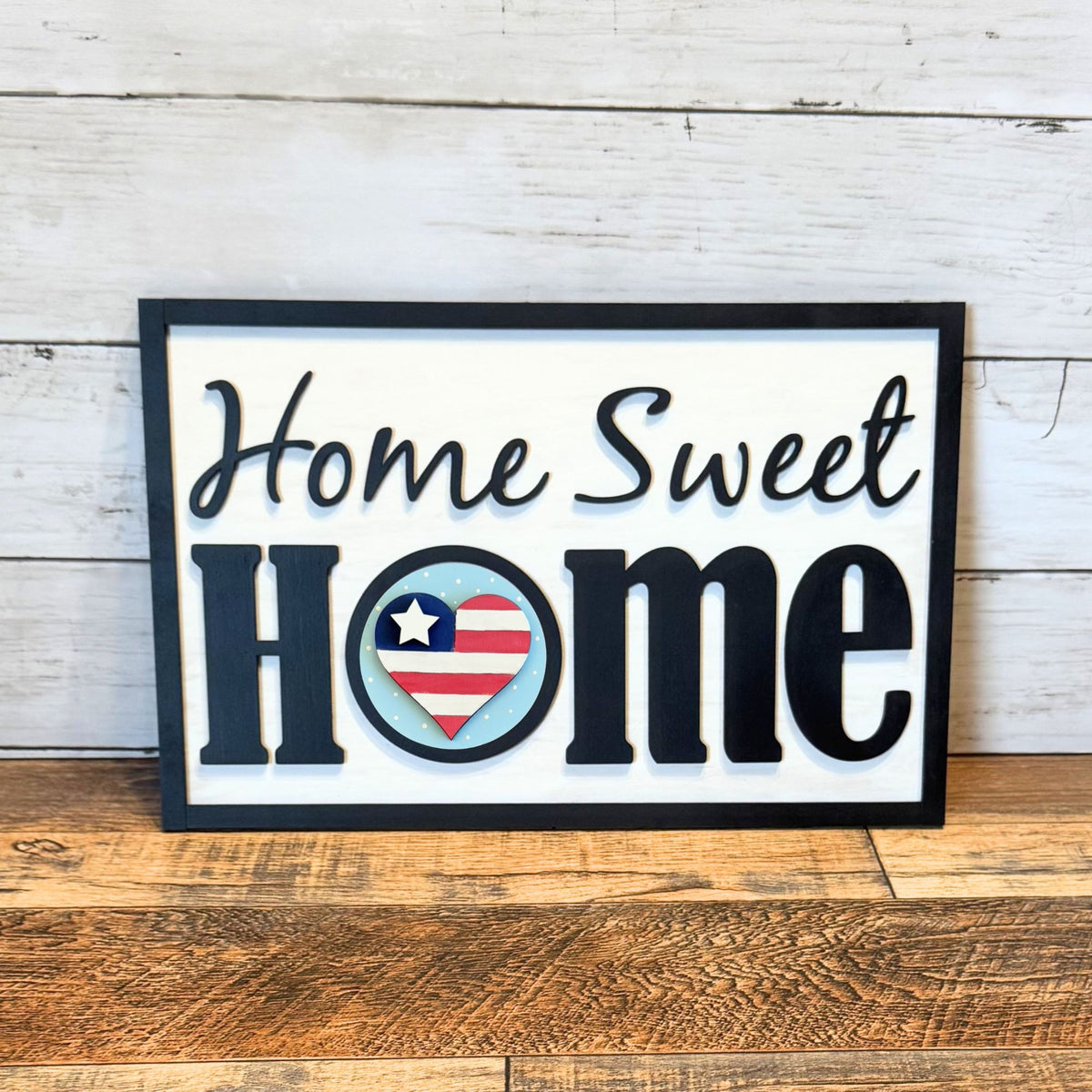 Home Sweet Home Framed Sign & July Rounds