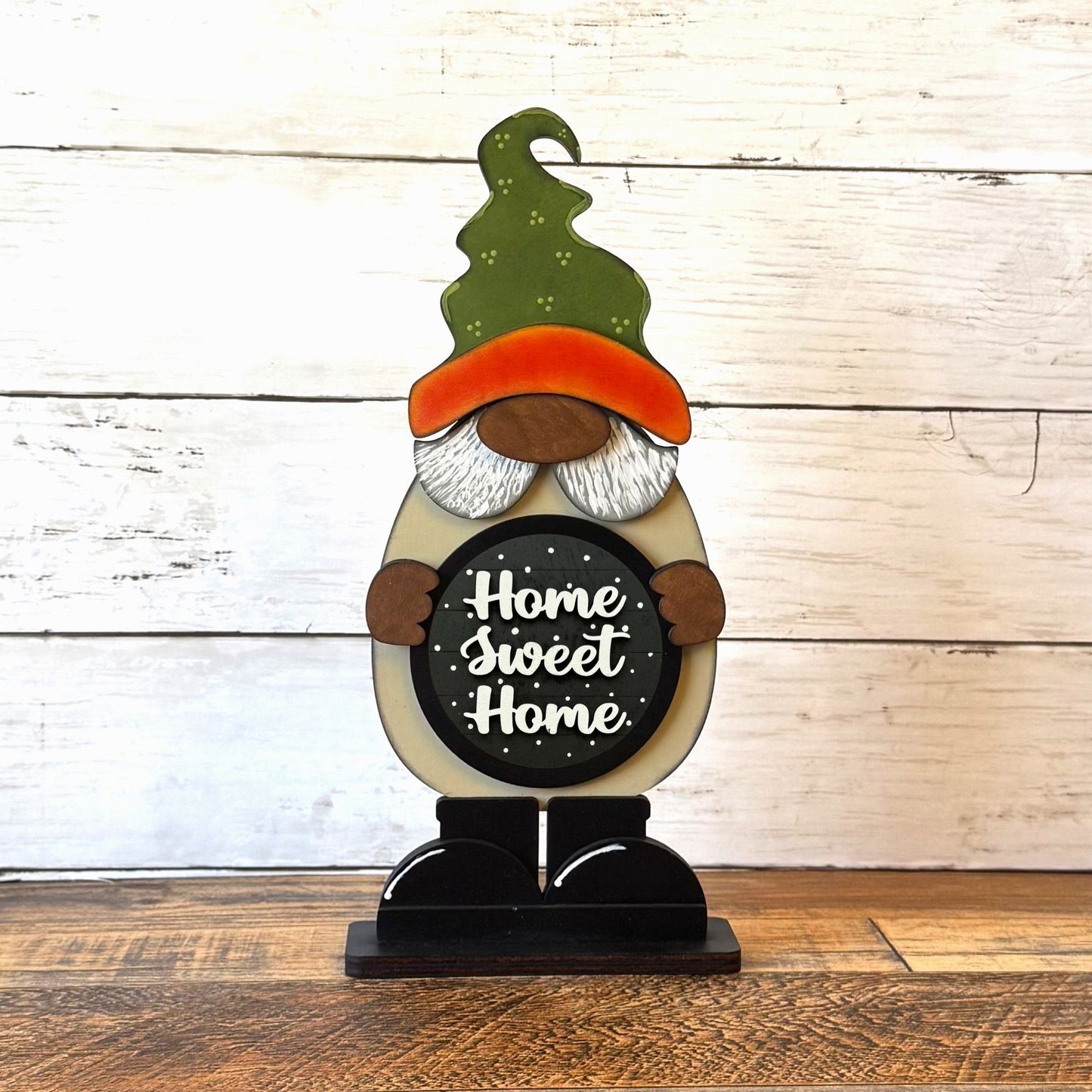 Standing Boy Gnome & Farmhouse Rounds