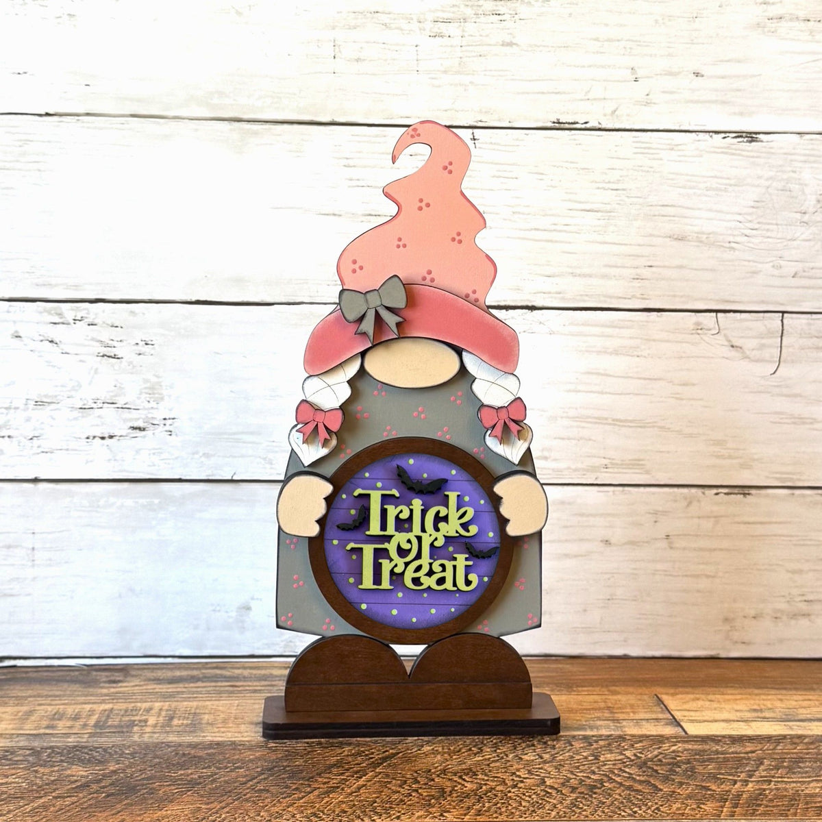 Standing Girl Gnome & October Rounds