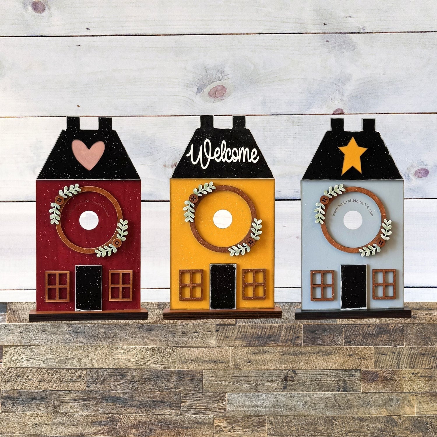 3" Rounds Base, Salt Box House