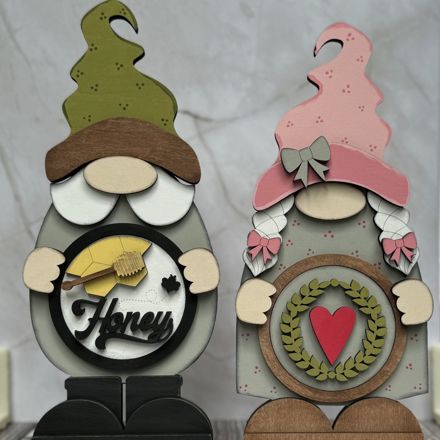 3" Rounds Base, Standing Boy Gnome