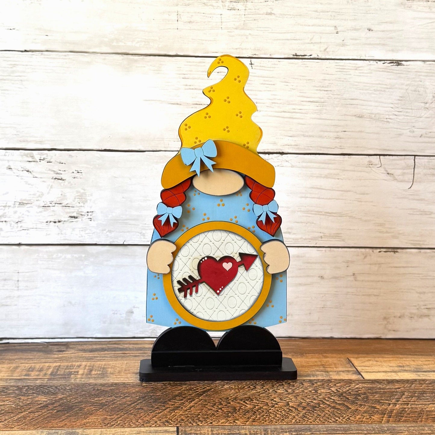 Standing Girl Gnome & February Rounds