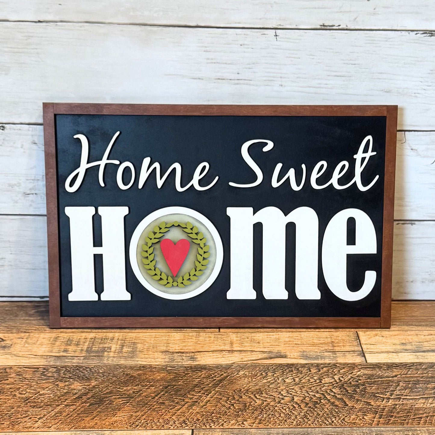 Home Sweet Home Framed Sign & Home Rounds