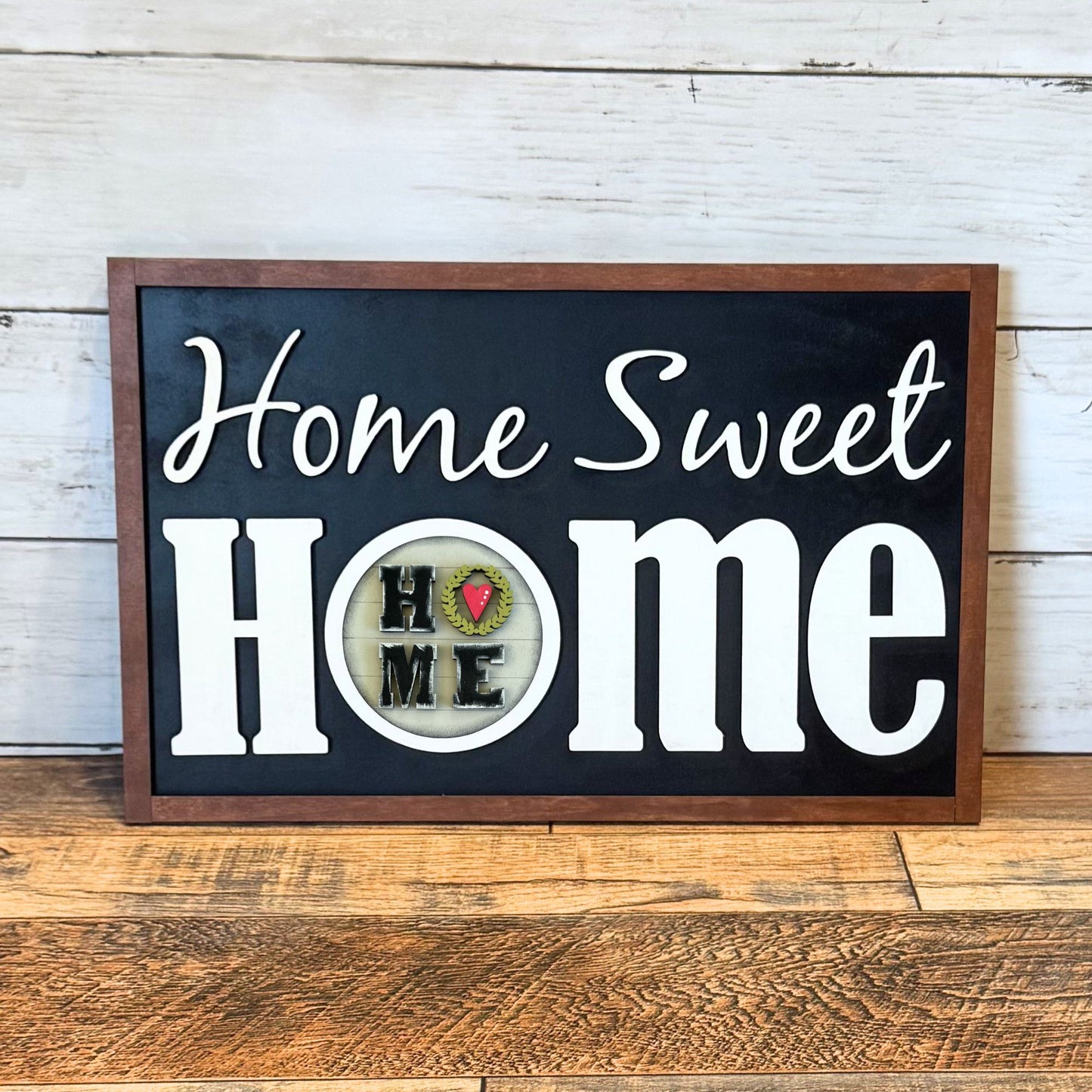 Home Sweet Home Framed Sign & Home Rounds
