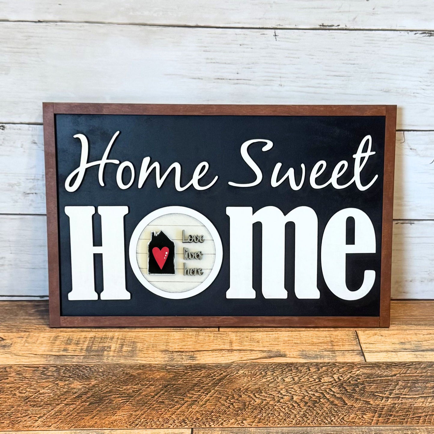 Home Sweet Home Framed Sign & Home Rounds