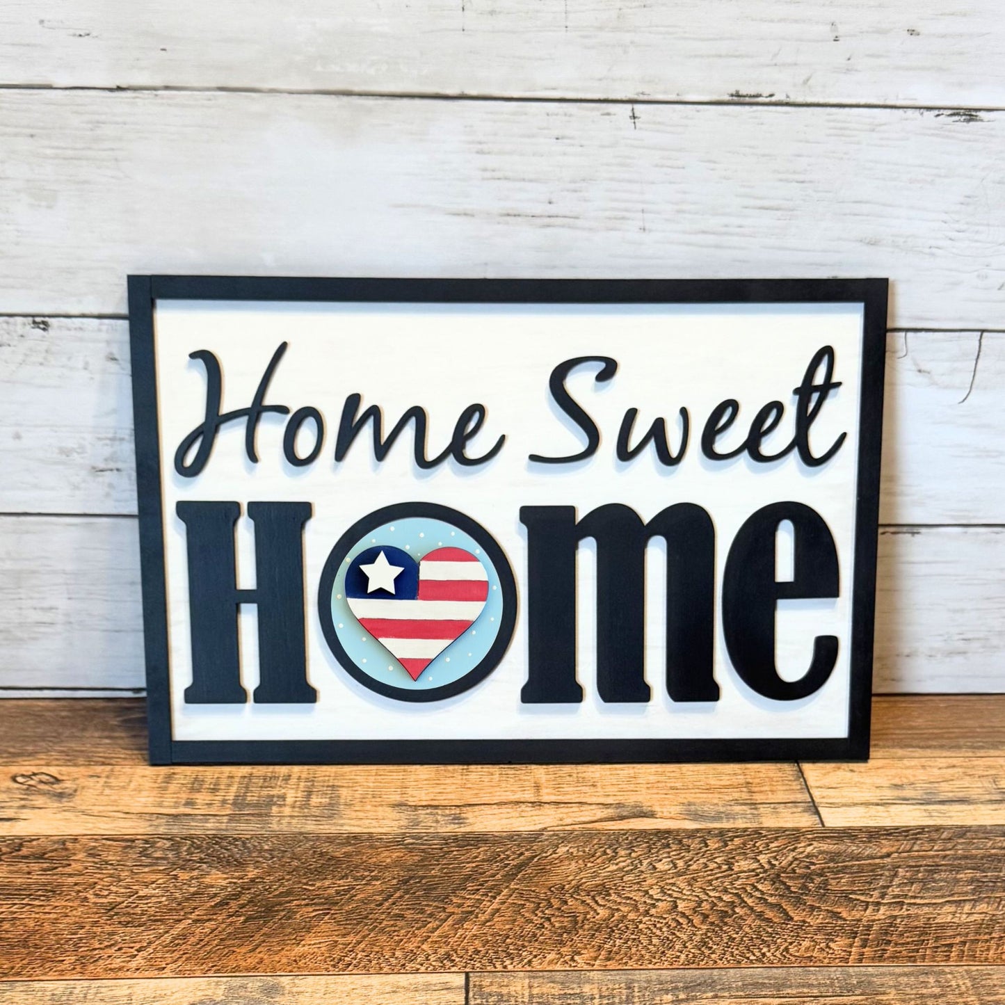 Home Sweet Home Framed Sign & July Rounds