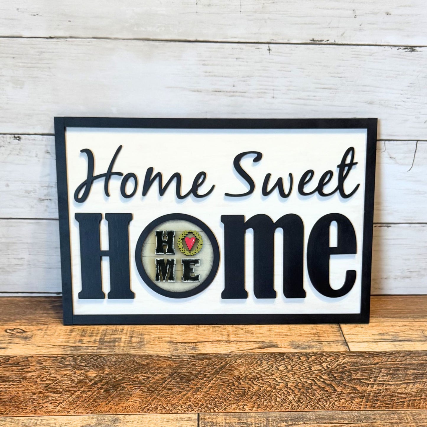 Home Sweet Home Framed Sign & Home Rounds