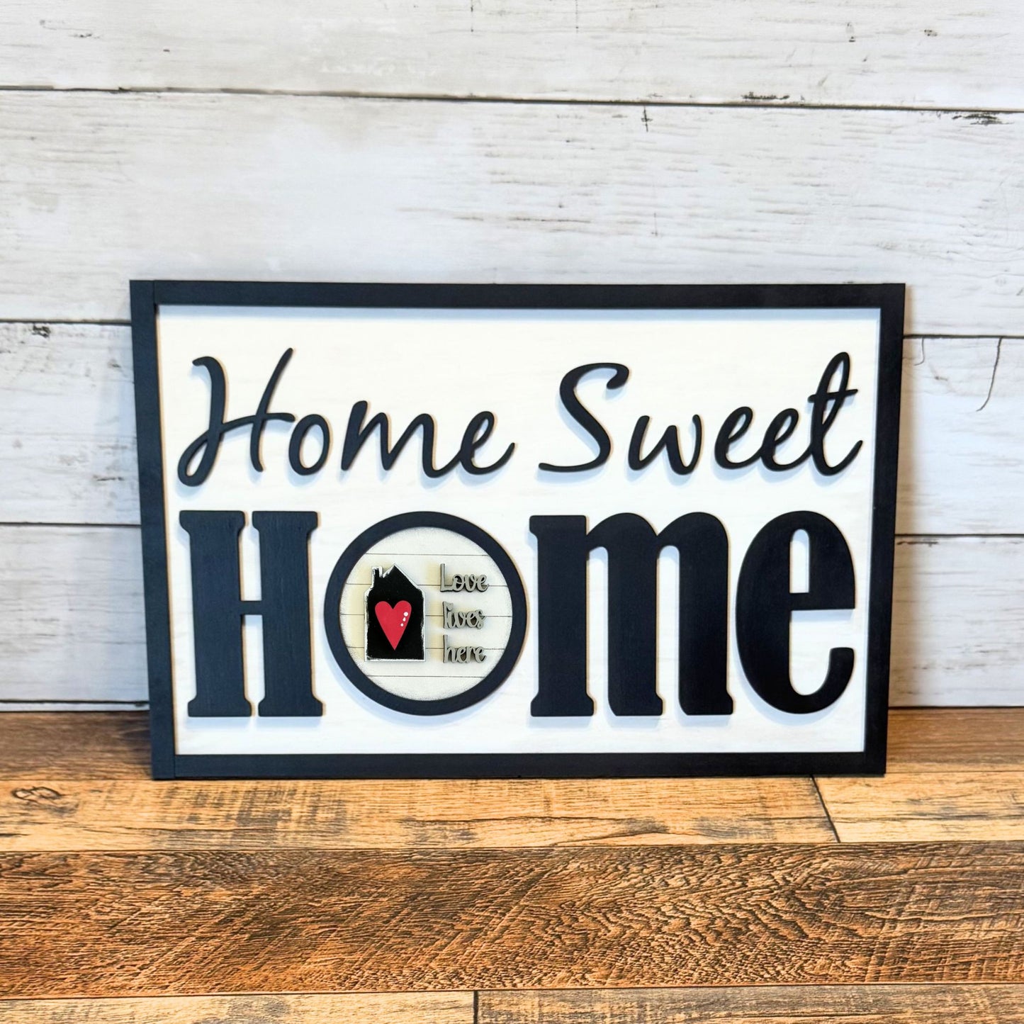 Home Sweet Home Framed Sign & Home Rounds