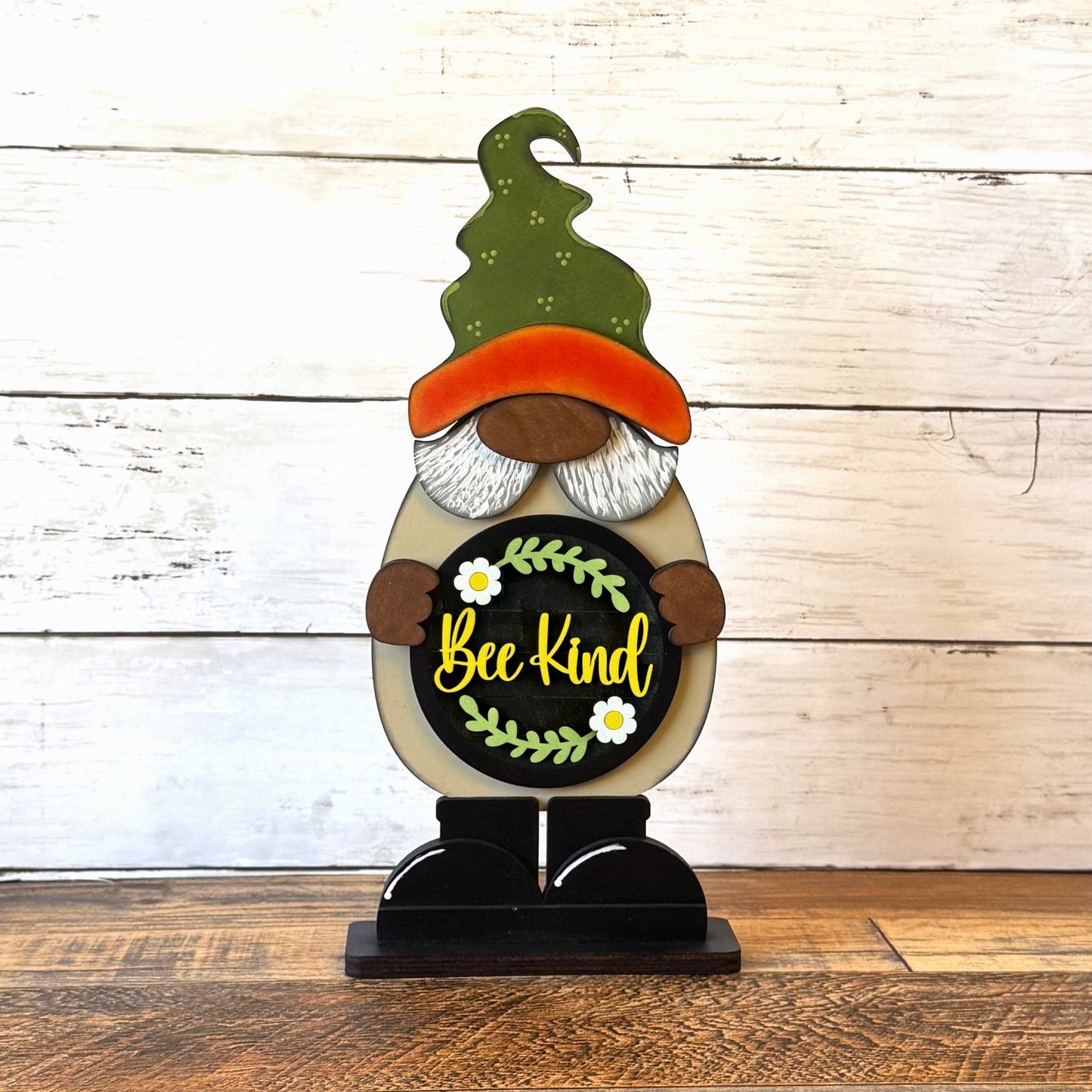 Standing Boy Gnome & Honey Bee Rounds
