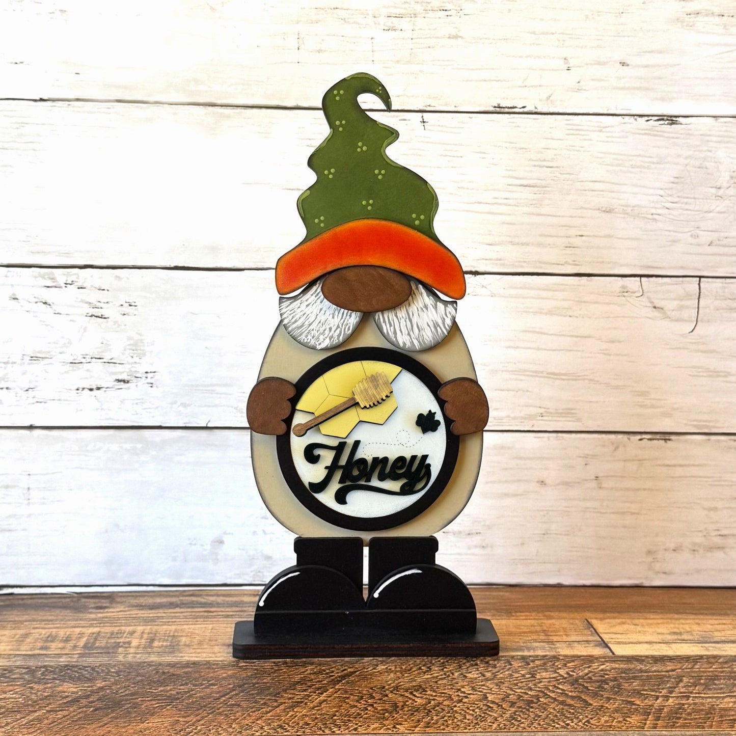Standing Boy Gnome & Honey Bee Rounds