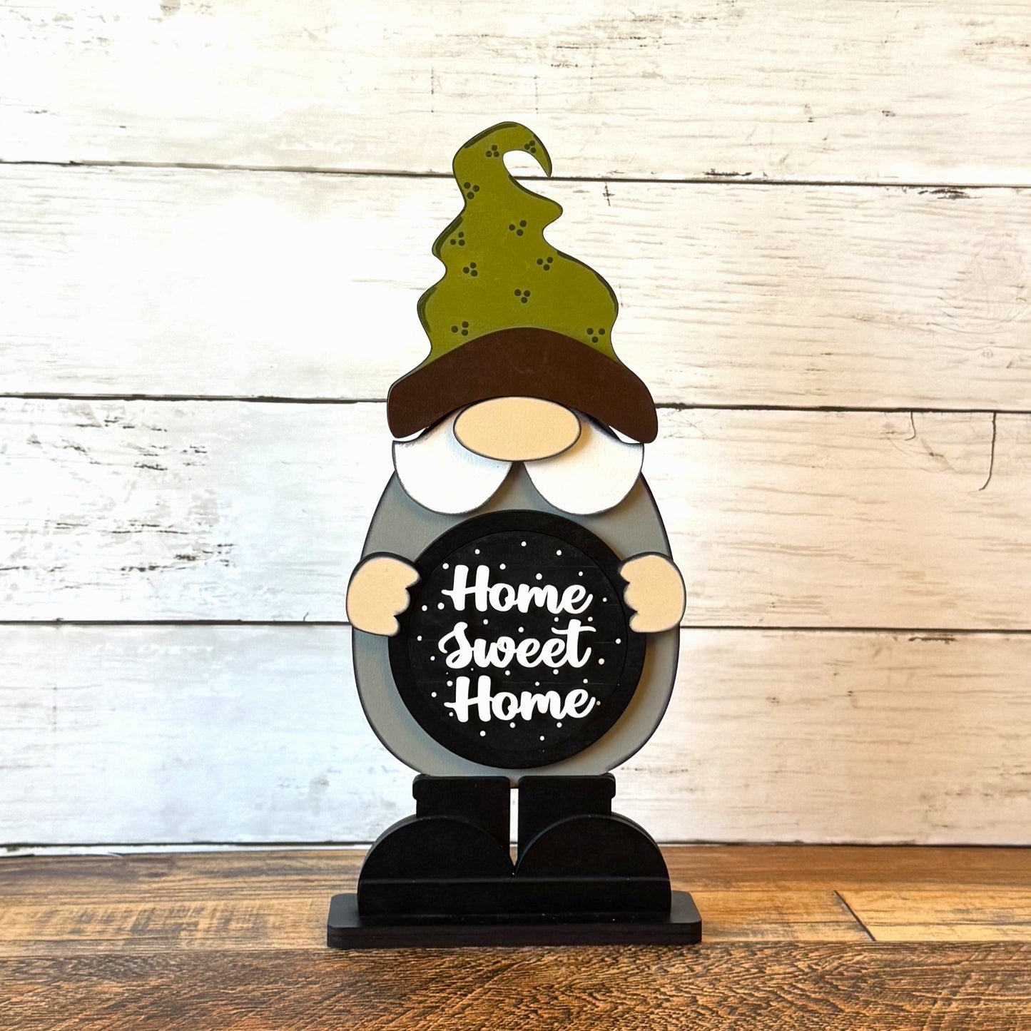 Standing Boy Gnome & Farmhouse Rounds