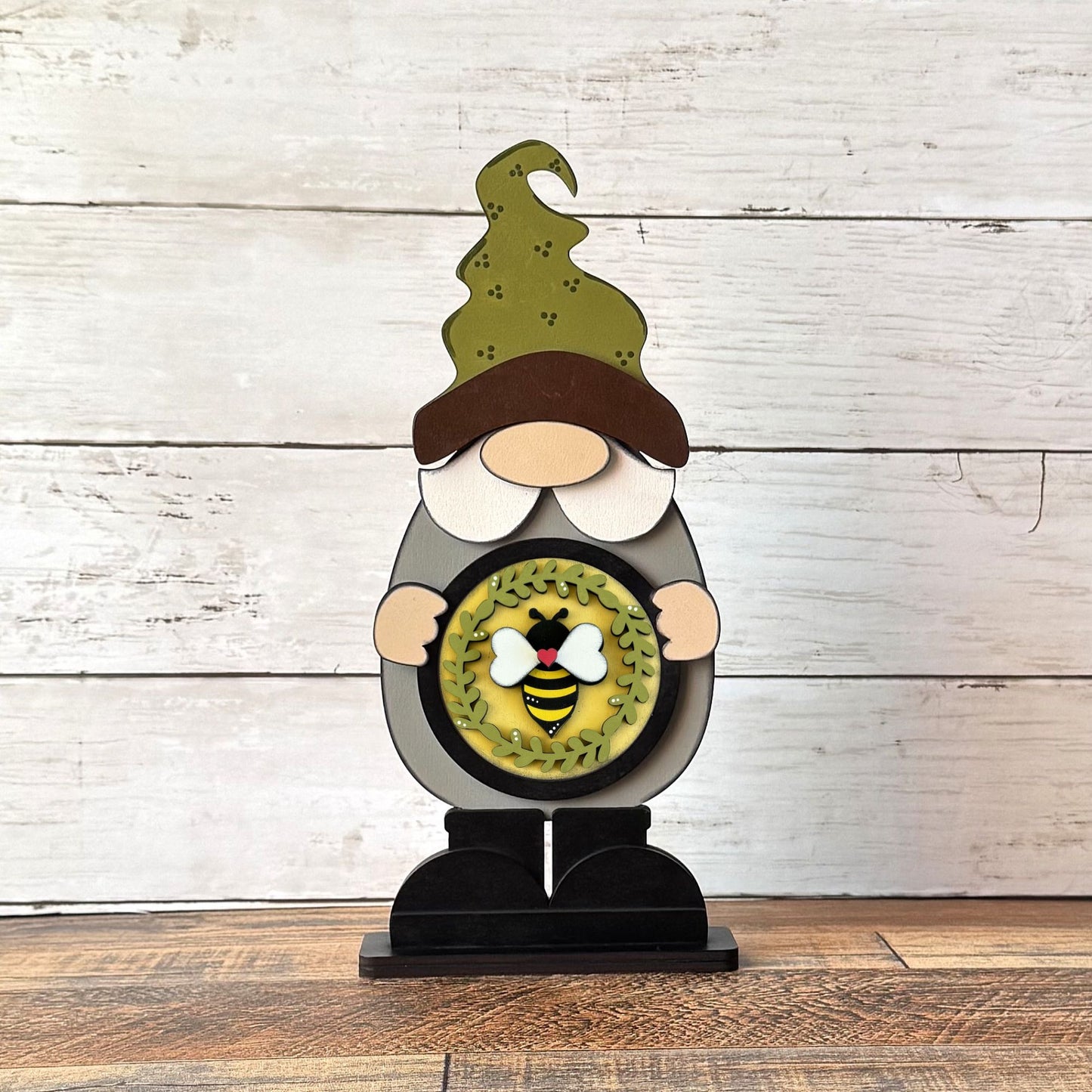 Standing Boy Gnome & Honey Bee Rounds