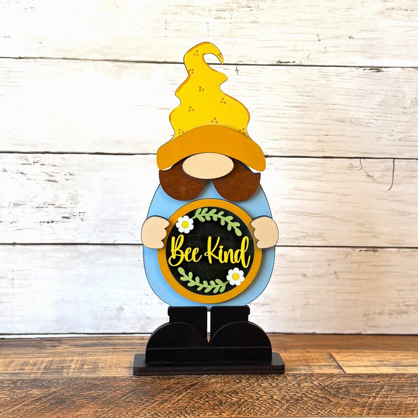 Standing Boy Gnome & Honey Bee Rounds