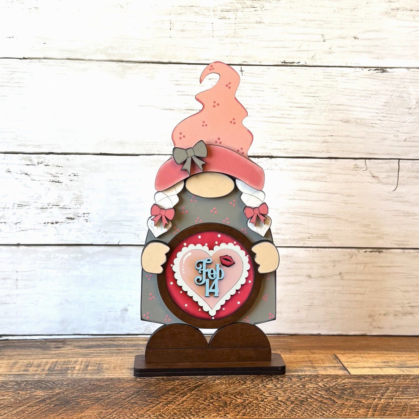 Standing Girl Gnome & February Rounds