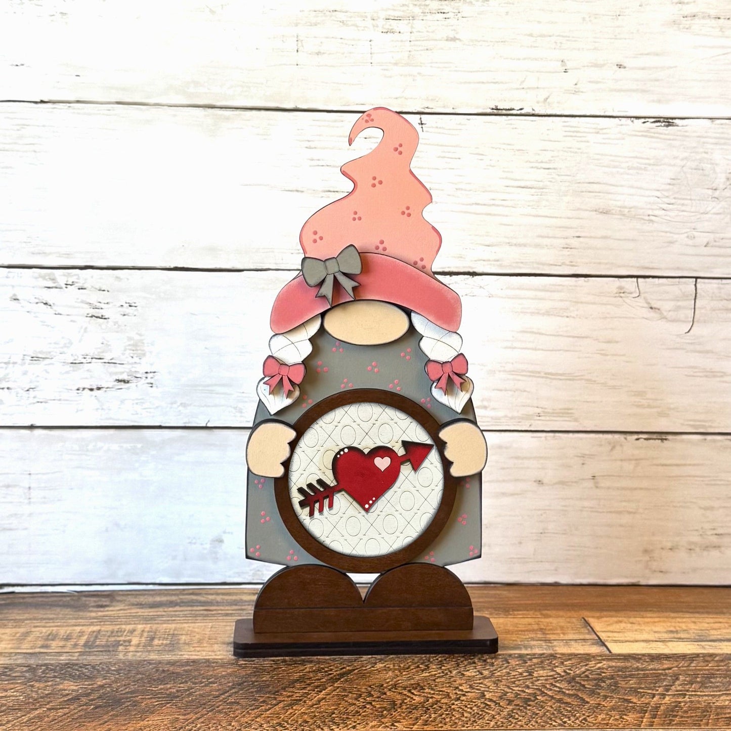 Standing Girl Gnome & February Rounds