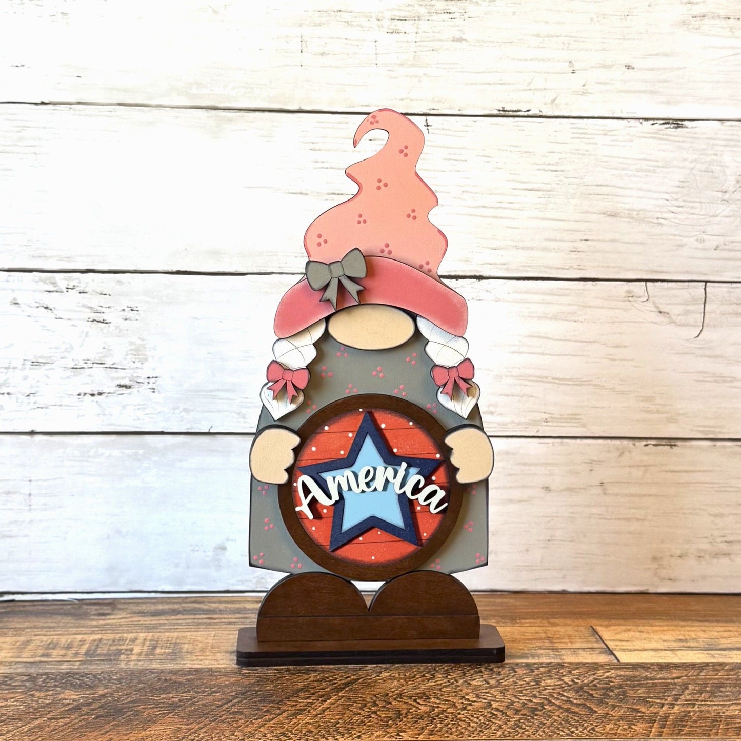 Standing Girl Gnome & July Rounds