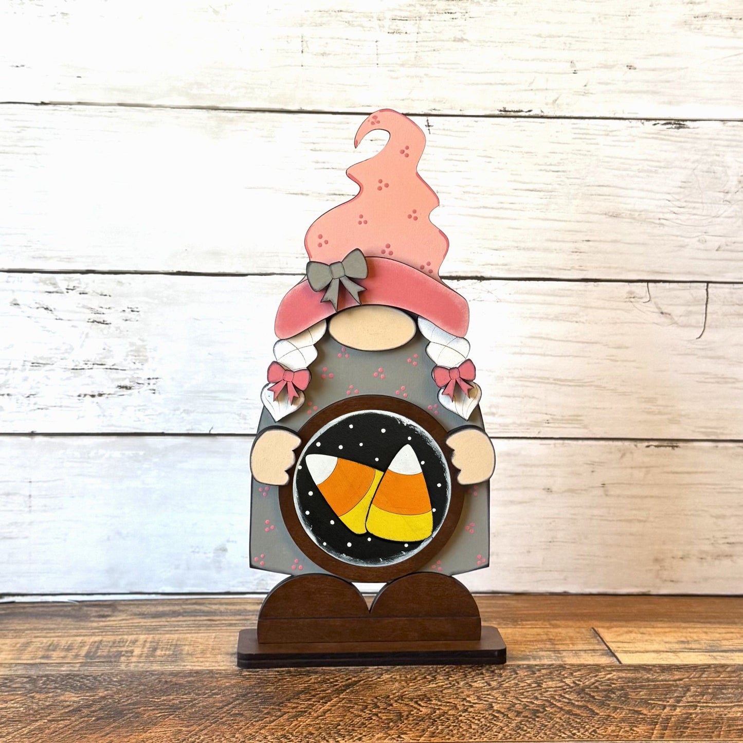 Standing Girl Gnome & October Rounds