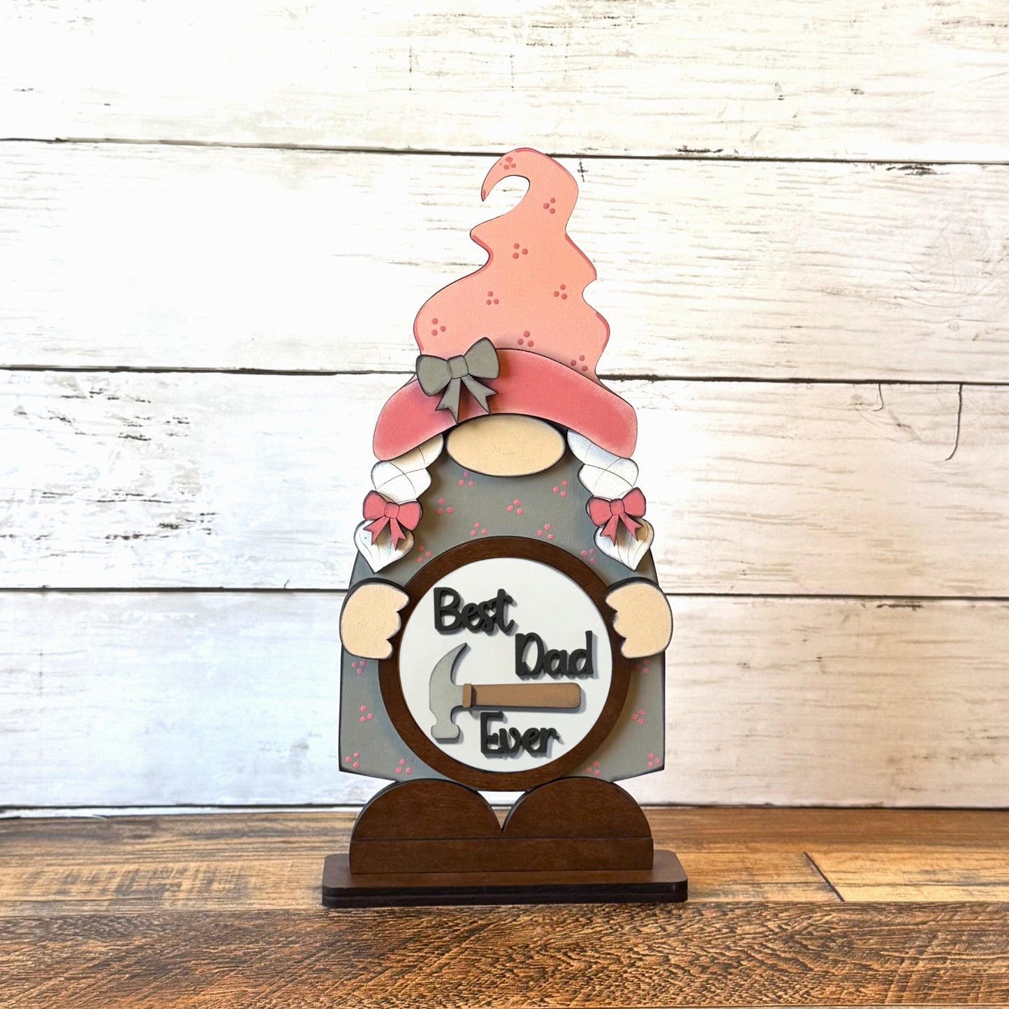 Standing Girl Gnome & Dad Rounds