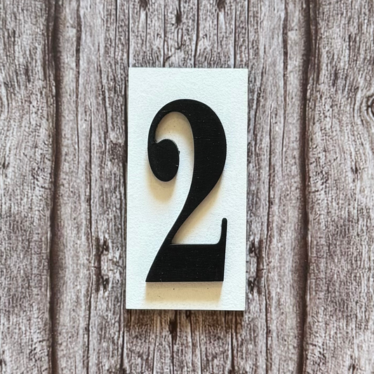 Number Placard - 2