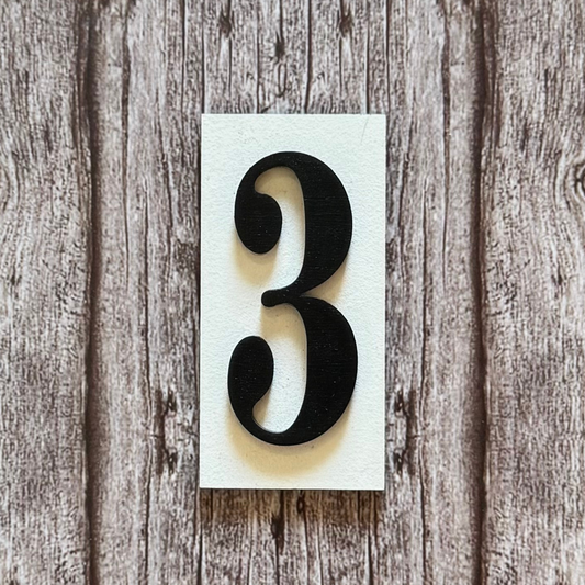 Number Placard - 3