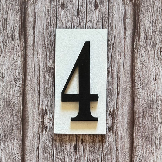 Number Placard - 4