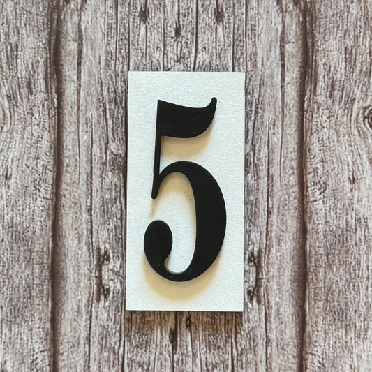 Number Placard - 5