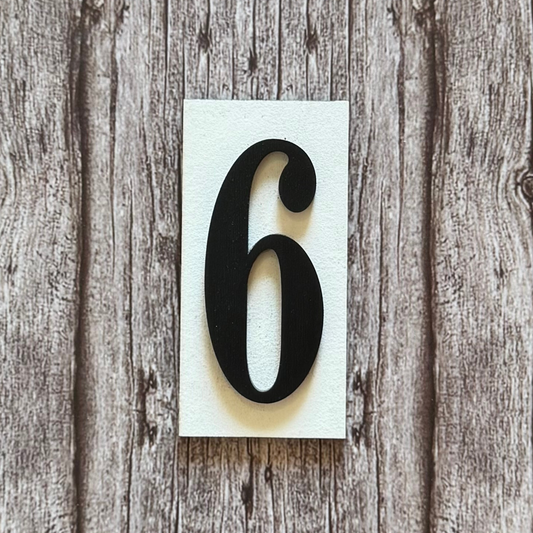 Number Placard - 6